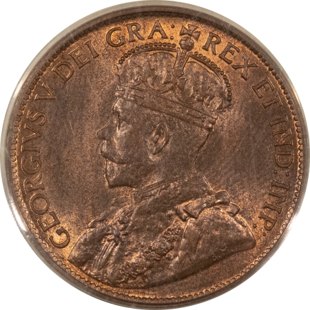 New Certified Coins 1916 CANADA LARGE CENT, KM-21 – PCGS MS-64 RB, OGH, PQ!