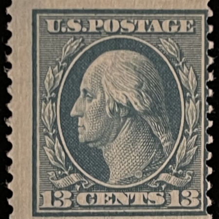 Postage SCOTT #339 13c BLUE-GREEN, MOG-LH, AVG CENTERING, FRESH COLOR, CAT $37.50