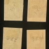 SCOTT #343, 344, 383 & 384; 1c-2c IMPERFS, wmk 190 & 191; MOG-HINGED; CAT $16.50 - Image 3