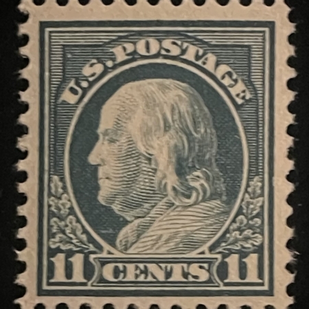 Postage SCOTT #511 11c DARK GREEN, MOG-NH, VF+ & P.O. FRESH! CAT $18