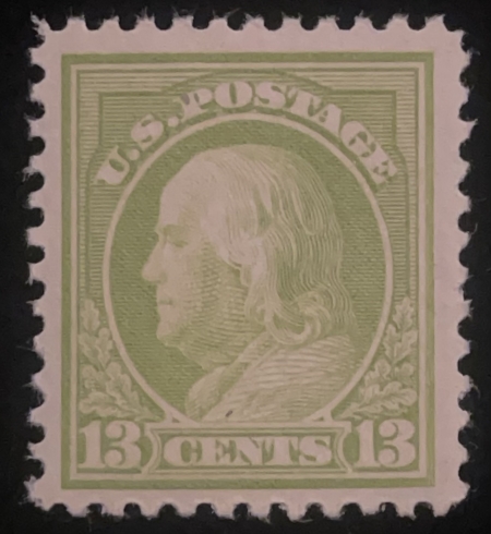 Postage SCOTT #513 13c APPLE-GREEN, MOG NH, VF+ & P.O. FRESH! CAT $21