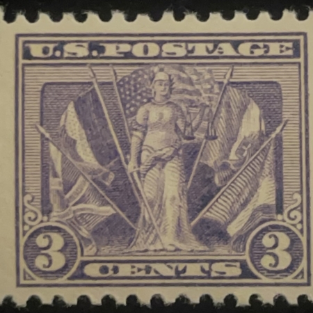 Postage SCOTT #537 3c VIOLET, MOG NH, VF & P.O. FRESH! CAT $20