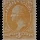 Official Stamps SCOTT #O-5, 10c YELLOW, MOG-HINGED, FINE, BRIGHT COLOR – CATALOG VALUE $525!