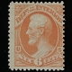 Official Stamps SCOTT #O-16, 2c VERMILLION, MOG, 2 HINGE MARKS, VG/F, BRIGHT COLOR – CATALOG $70