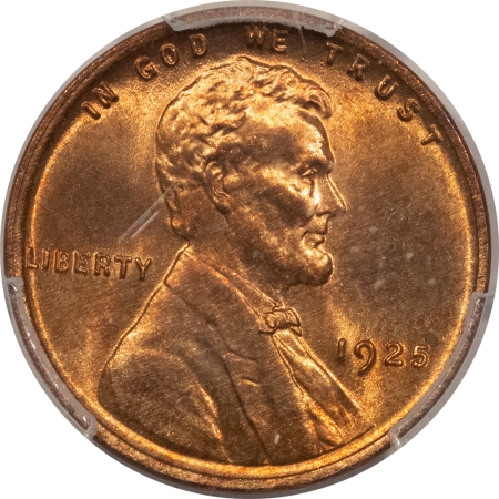Lincoln Cents (Wheat) 1925 LINCOLN CENT – PCGS MS-64 RD, FLASHY & LUSTROUS
