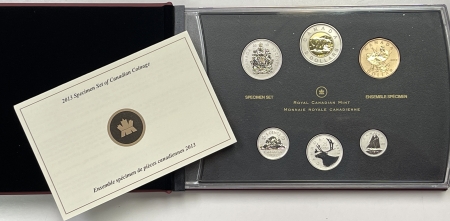 New Certified Coins 2013 CANADA 7 COIN SPECIMEN SET KM-SS101 GEM SPECIMEN IN ROYAL CANADIAN MINT PKG