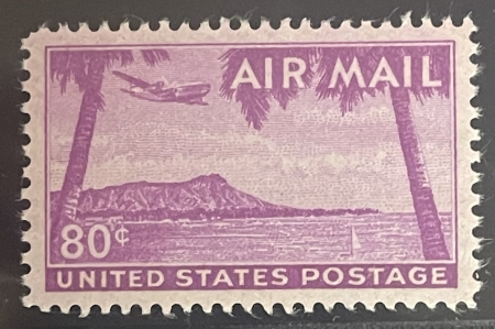 Air Post Stamps SCOTT #C46, 80c BRIGHT RED VIOLET, PSE GRADED GEM 100, MINT OGnh-SMQ=$200