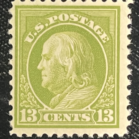 Postage SCOTT #513 13c APPLE-GREEN, MOG NH; FINE & PO FRESH, CAT $21