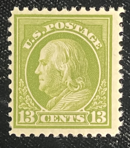 Postage SCOTT #513 13c APPLE-GREEN, MOG NH; FINE & PO FRESH, CAT $21