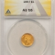 $1 1873 $1 GOLD DOLLAR, CLOSED 3 – PCGS MS-62, FLASHY & PREMIUM QUALITY!