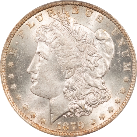 Morgan Dollars 1879-O MORGAN DOLLAR – PCGS MS-62, BLAST WHITE & FULLY STRUCK!