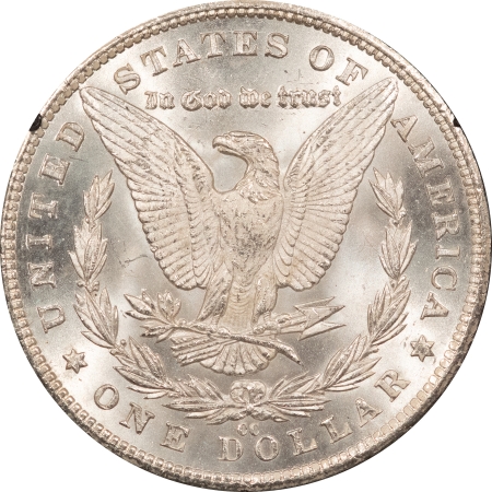 Dollars 1881-CC MORGAN DOLLAR – GSA W/ BOX & COA NGC BANDED MS-64 WHITE & VIRTUALLY GEM!