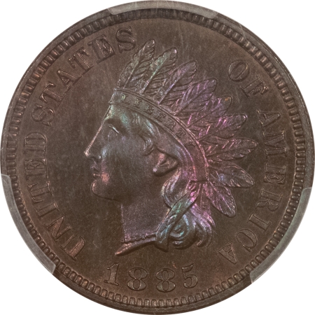 Indian 1885 PROOF INDIAN CENT – PCGS PR-66+ BN, GORGEOUS!