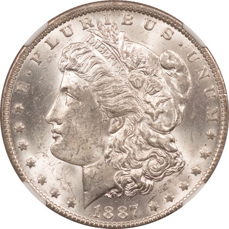 Morgan Dollars 1887/6-O MORGAN DOLLAR, VAM-3, TOP 100 – NGC MS-62, WHITE, WELL STRUCK!