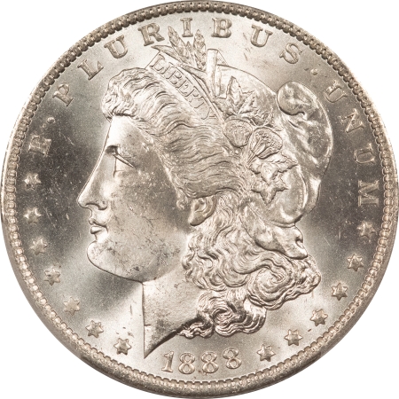 Morgan Dollars 1888-O MORGAN DOLLAR – PCGS MS-64, FLASHY, GEM & PREMIUM QUALITY!