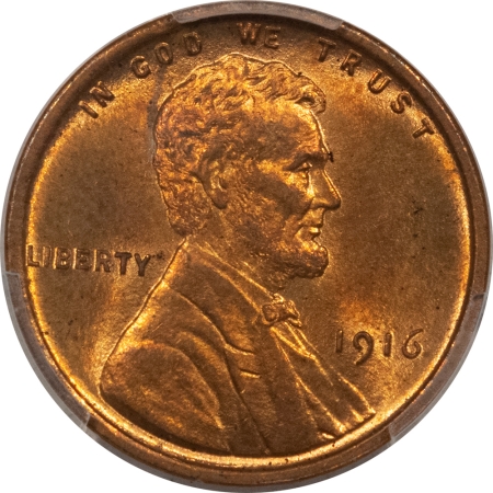 Lincoln Cents (Wheat) 1916 LINCOLN CENT – PCGS MS-64 RB