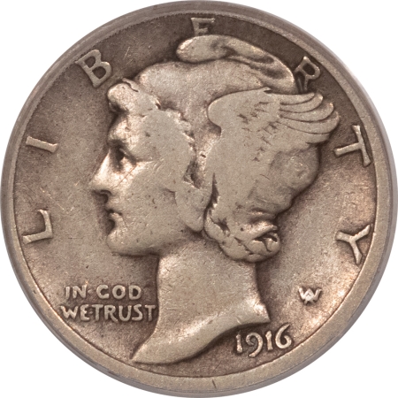 CAC Approved Coins 1916-D MERCURY DIME – PCGS F-15, ORIGINAL, PERFECT & CAC APPROVED!