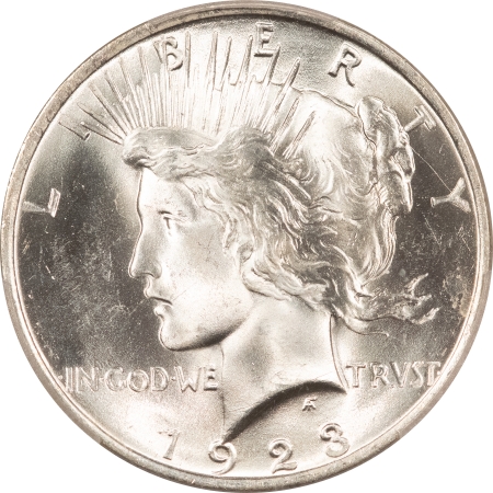 New Certified Coins 1923 PEACE DOLLAR – PCGS MS-66, BLAZING WHITE & PREMIUM QUALITY!