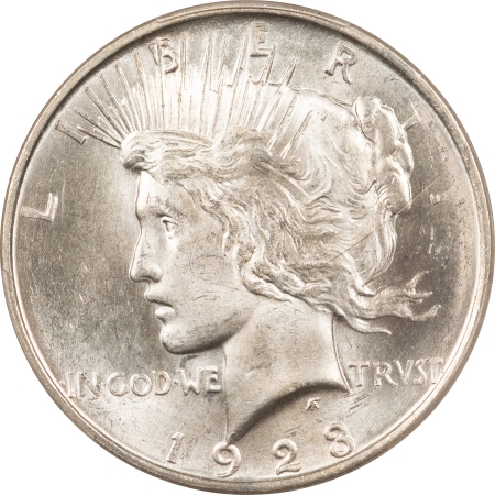 New Certified Coins 1923-D PEACE DOLLAR – PCGS MS-65, WHITE & WELL STRUCK GEM!