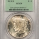 New Certified Coins 1924 PEACE DOLLAR – PCGS MS-66, BLAST WHITE & LUSTROUS!
