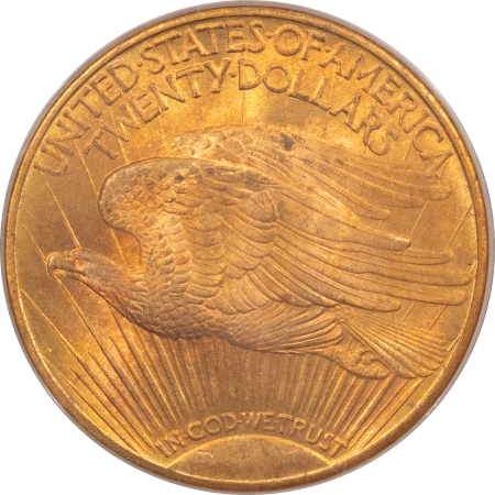 $20 1925 $20 ST GAUDENS GOLD – PCGS MS-65, OLD GREEN HOLDER, PRETTY!