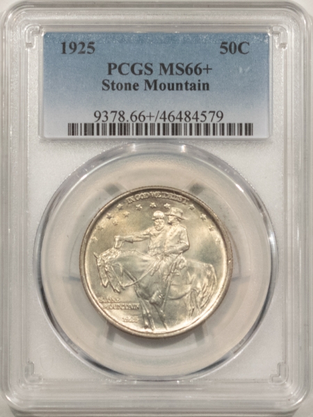New Certified Coins 1925 STONE MOUNTAIN COMMEMORATIVE HALF DOLLAR – PCGS MS-66+ FRESH PLEASING!