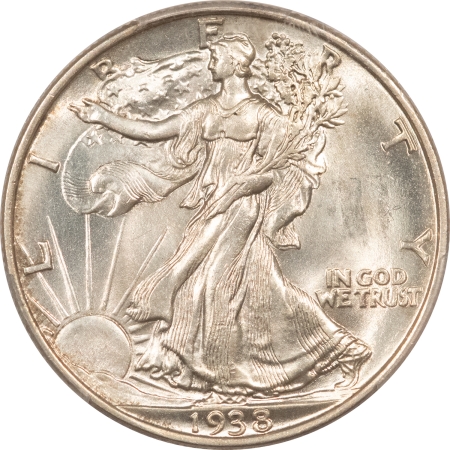 New Certified Coins 1938 WALKING LIBERTY HALF DOLLAR – PCGS MS-64, FLASHY & PREMIUM QUALITY!