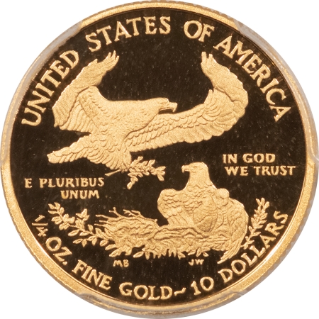 American Gold Eagles, Buffaloes, & Liberty Series 2010-W $10 1/4 OZ PROOF AMERICAN GOLD EAGLE, PCGS PR-70 DCAM, PERFECT