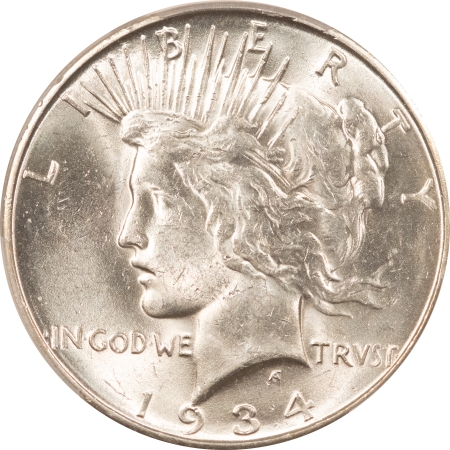 New Certified Coins 1934-D PEACE DOLLAR – PCGS MS-62, WHITE & LUSTROUS!