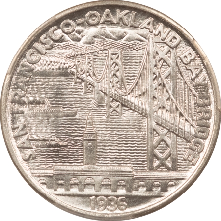 New Certified Coins 1936-S BAY BRIDGE COMMEMORATIVE HALF DOLLAR-PCGS MS-66 LOOKS 67 PREMIUM QUALITY!