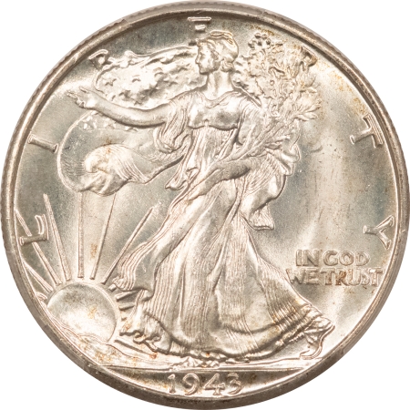 U.S. Certified Coins 1943-D WALKING LIBERTY HALF DOLLAR – PCGS MS-65, BLAST WHITE!