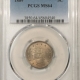 New Certified Coins 1876 THREE CENT NICKEL – PCGS MS-64, SCARCE COIN, CENTENNIAL DATE!