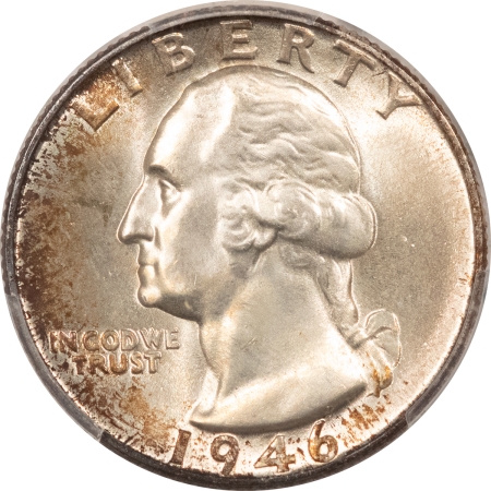New Certified Coins 1946 WASHINGTON QUARTER – PCGS MS-66, LOOKS 67! PREMIUM QUALITY!