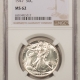 New Certified Coins 1945-D WALKING LIBERTY HALF DOLLAR – NGC MS-63, BLAST WHITE!