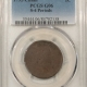 Early Copper & Colonials 1795 LIBERTY CAP LARGE CENT, PLAIN EDGE – NGC AG-3 BN, STRONG DATE & SMOOTH