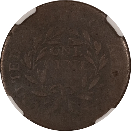 Early Copper & Colonials 1795 LIBERTY CAP LARGE CENT, PLAIN EDGE – NGC AG-3 BN, STRONG DATE & SMOOTH