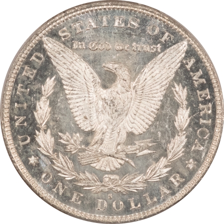 Morgan Dollars 1879-S MORGAN DOLLAR – PCGS MS-63 DMPL, FRESH, NICE CONTRAST!