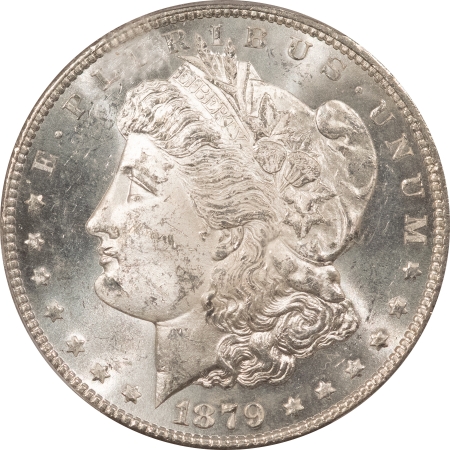 Dollars 1879-S REVERSE OF 1878 MORGAN DOLLAR – PCGS MS-63, BLAST WHITE