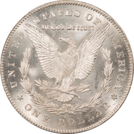 Dollars 1880/79-CC REVERSE OF 1878 MORGAN DOLLAR – PCGS MS-63, BLAST WHITE, CARSON CITY!