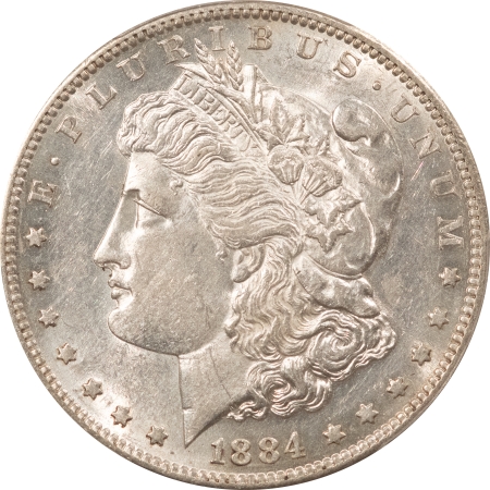 Morgan Dollars 1884-S MORGAN DOLLAR – PCGS AU-55, WHITE & FLASHY!