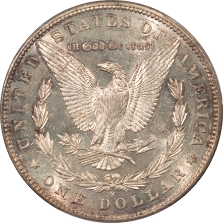 Dollars 1884-S MORGAN DOLLAR – PCGS AU-58, FRESH & NEARLY UNCIRCULATED, TOUGH DATE!