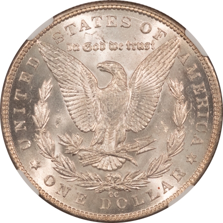Morgan Dollars 1890-CC MORGAN DOLLAR – NGC MS-61, FRESH WHITE, REAL BU!