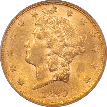 $20 1899 $20 LIBERTY GOLD PCGS MS-62