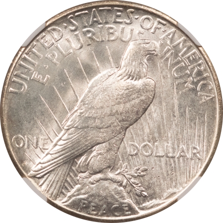 Dollars 1922-S PEACE DOLLAR – NGC MS-64, BLAST WHITE!