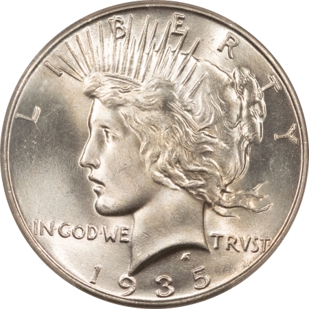 Dollars 1935 PEACE DOLLAR – PCGS MS-65, BLAZING WHITE!