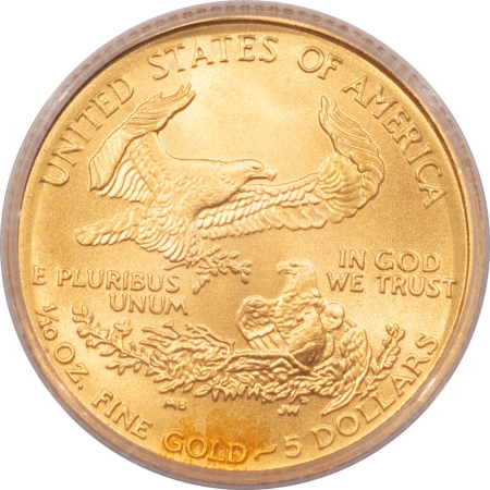 American Gold Eagles, Buffaloes, & Liberty Series 2007-W $5 1/10 OZ BURNISHED AMERCIAN GOLD EAGLE ICG SP-70 FIRST DAY ISSUE 39/999