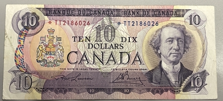 Other Numismatics 1971 CANADA $10 “BANK OF CANADA” STAR NOTE #BC-49a-i, *TT, VERY FINE & SCARCE