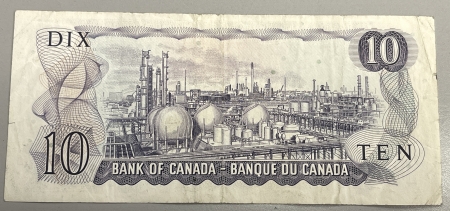 Other Numismatics 1971 CANADA $10 “BANK OF CANADA” STAR NOTE #BC-49a-i, *TT, VERY FINE & SCARCE