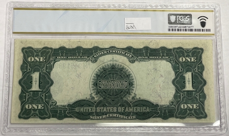 Large Silver Certificates 1899 $1 SILVER CERTIFICATE, “BLACK EAGLE” FR-228 PCGS BANKNOTE CH UNC 63, BRIGHT