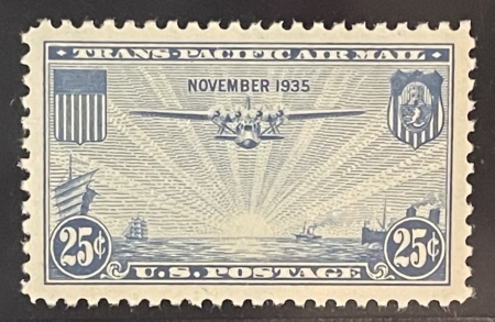Air Post Stamps SCOTT #C-20 25c BLUE, PSE GRADED SUPERB 98, MINT OGnh; SMQ = $175